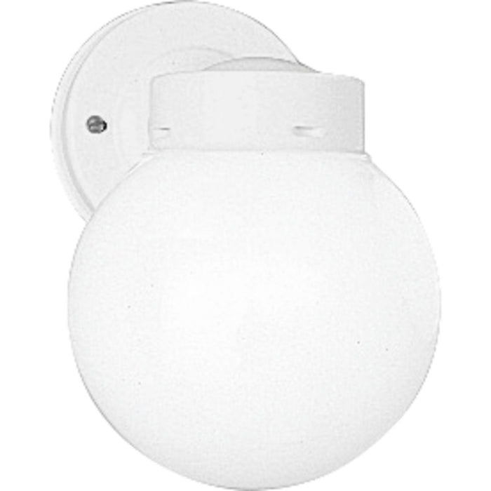 Progress Lighting One-Light 6 Inch Glass Globe Outdoor Wall Lantern (P5604-30)