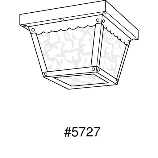 Progress Lighting One-Light 7-1/2 Inch Flush Mount For Indoor/Outdoor Use (P5727-31)