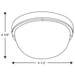 Progress Lighting One-Light 9-1/2 Inch LED Wall Or Ceiling Bulkhead 3000K (P3648-3030K9)
