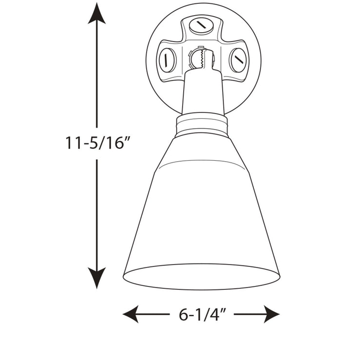 Progress Lighting One-Light Adjustable Swivel Floodlight (P5202-20)