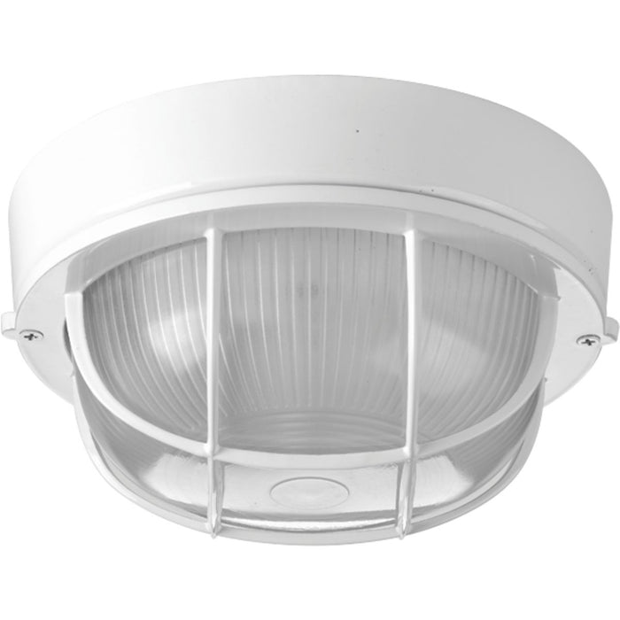 Progress Lighting One-Light Bulkhead 7-7/8 Inch Flush Mount (P3709-30)