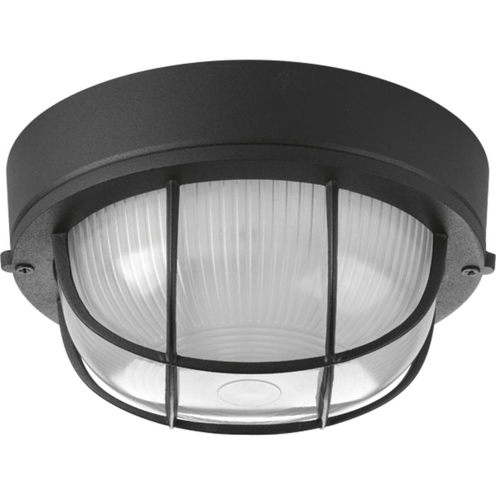 Progress Lighting One-Light Bulkhead 7-7/8 Inch Flush Mount (P3709-31)