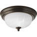 Progress Lighting One-Light Dome Glass 11-3/8 Inch Close-To-Ceiling (P3924-20)