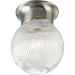 Progress Lighting One-Light Glass Globe 6-3/8 Inch Close-To-Ceiling (P3599-09)