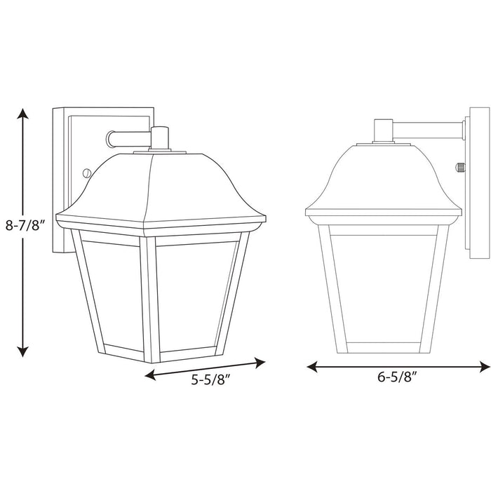Progress Lighting One-Light LED Small Wall Lantern 3000K (P560136-031-30)