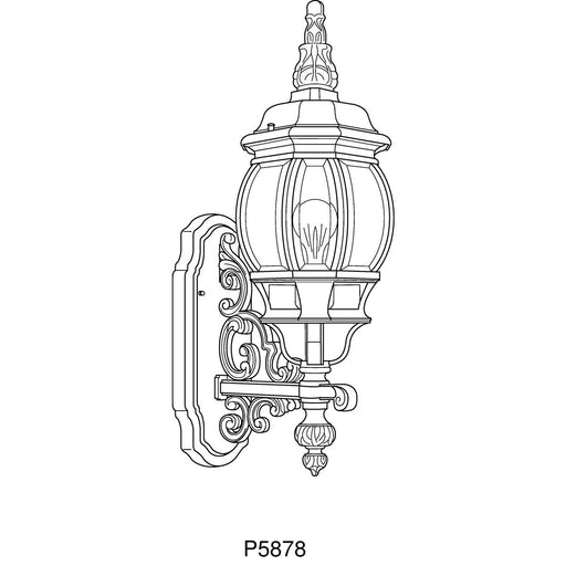 Progress Lighting Onion Lantern Collection One-Light Wall Lantern (P5878-31)