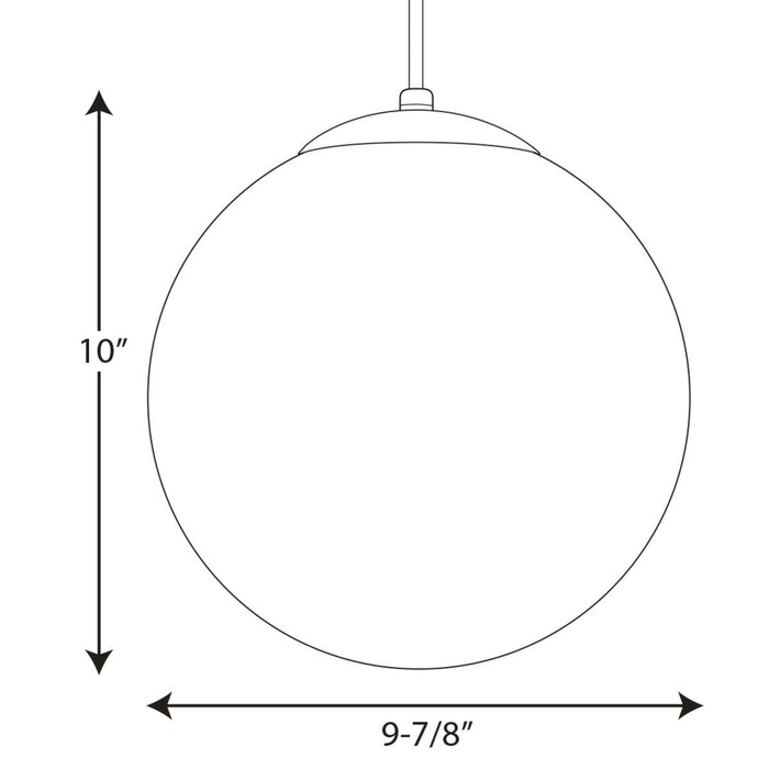 Progress Lighting Opal Globes One-Light Pendant (P4402-29)