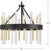 Progress Lighting Orrizo Collection 60W Three-Light Semi-Flush Mount Fixture Convertible Black (P350232-031)