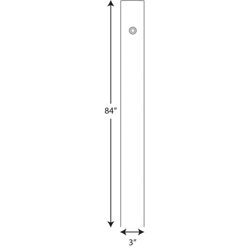 Progress Lighting Outdoor 7 Foot Aluminum Post With Photocell (P5390-31PC)