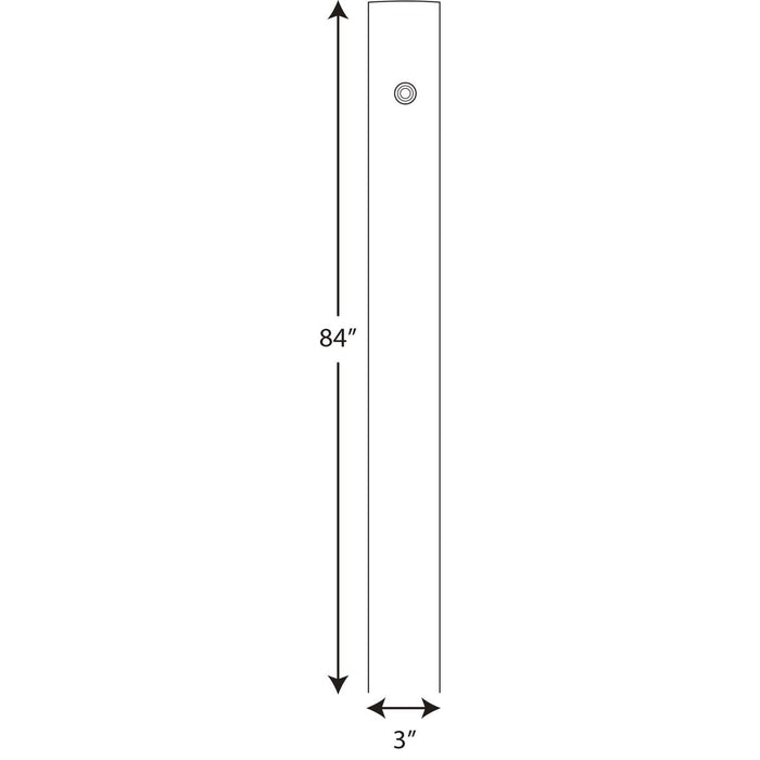 Progress Lighting Outdoor 7 Foot Aluminum Post With Photocell (P5390-31PC)