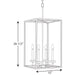 Progress Lighting Palacio Collection Four-Light Pendant (P500105-078)