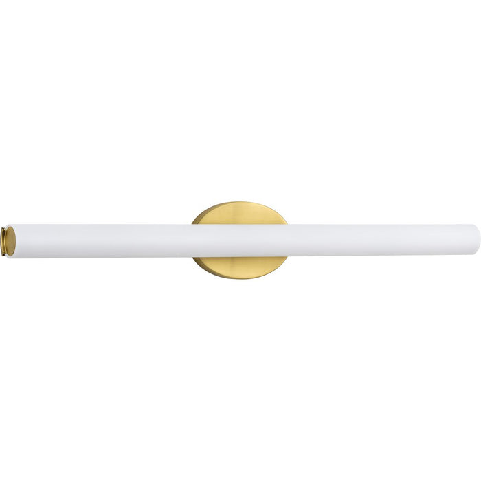 Progress Lighting Parallel LED Collection Satin Brass 32 Inch LED Linear Bath 3000K (P300184-012-30)
