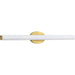 Progress Lighting Parallel LED Collection Satin Brass 32 Inch LED Linear Bath 3000K (P300184-012-30)