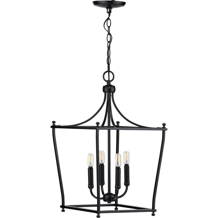 Progress Lighting Parkhurst Collection Black Four-Light Foyer (P500214-031)