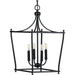 Progress Lighting Parkhurst Collection Black Four-Light Foyer (P500214-031)