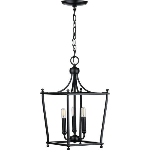 Progress Lighting Parkhurst Collection Black Three-Light Foyer (P500213-031)