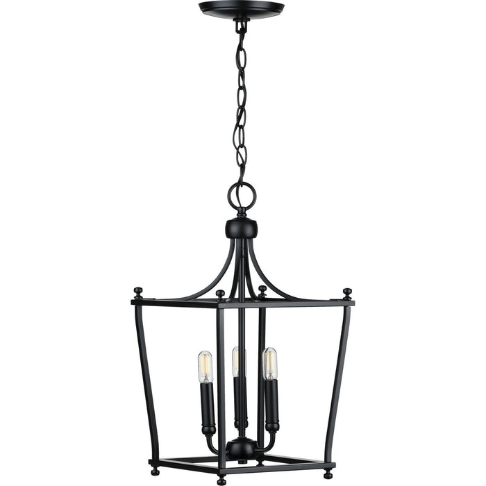 Progress Lighting Parkhurst Collection Black Three-Light Foyer (P500213-031)