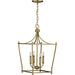 Progress Lighting Parkhurst Collection Brushed Bronze Four-Light Foyer (P500214-109)