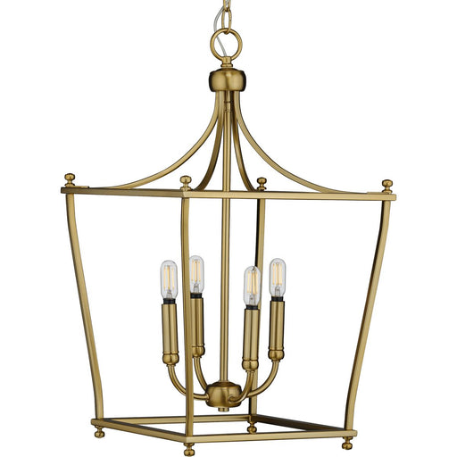 Progress Lighting Parkhurst Collection Brushed Bronze Four-Light Foyer (P500214-109)
