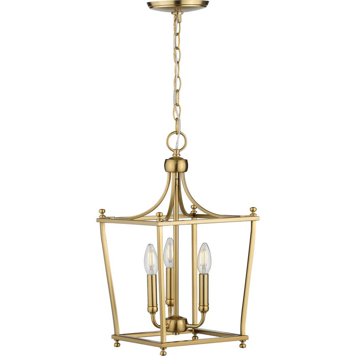 Progress Lighting Parkhurst Collection Brushed Bronze Three-Light Foyer (P500213-109)