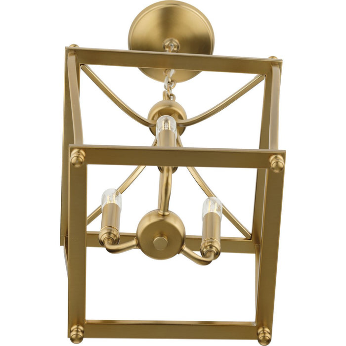 Progress Lighting Parkhurst Collection Brushed Bronze Three-Light Foyer (P500213-109)