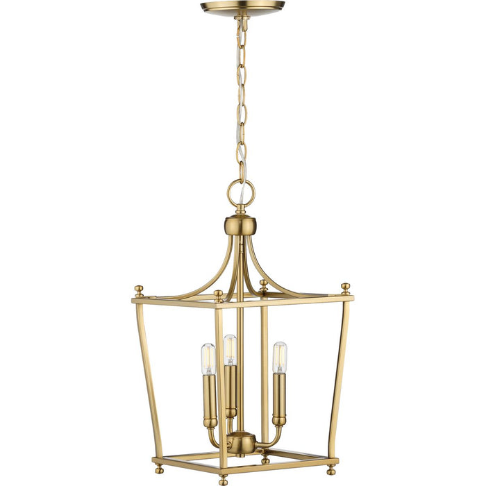 Progress Lighting Parkhurst Collection Brushed Bronze Three-Light Foyer (P500213-109)