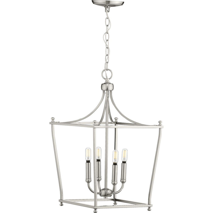 Progress Lighting Parkhurst Collection Brushed Nickel Four-Light Foyer (P500214-009)