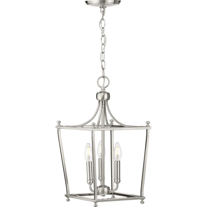 Progress Lighting Parkhurst Collection Brushed Nickel Three-Light Foyer (P500213-009)