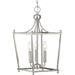 Progress Lighting Parkhurst Collection Brushed Nickel Three-Light Foyer (P500213-009)