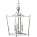 Progress Lighting Parkhurst Collection Brushed Nickel Three-Light Foyer (P500213-009)