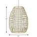 Progress Lighting Pawley Collection 1 Light 100W Medium Base Outdoor Pendant Fixture (P550083-141)