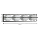 Progress Lighting Pearl Collection 4 Light 26W LED Bath And Vanity Fixture (P300313-031-30)