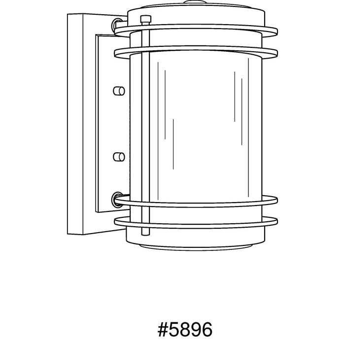Progress Lighting Penfield Collection One-Light Wall Lantern (P5896-108)
