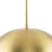 Progress Lighting Perimeter Collection 100W One-Light Pendant Brushed Gold (P500379-191)