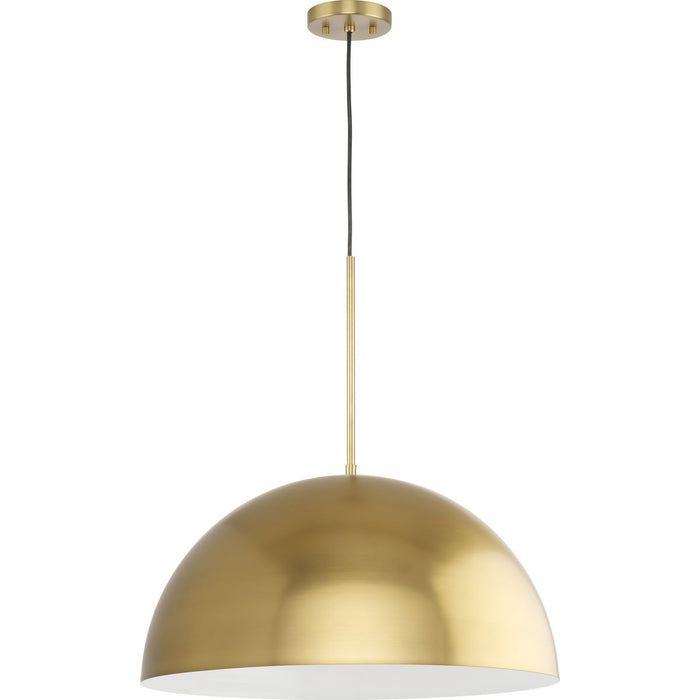 Progress Lighting Perimeter Collection 100W One-Light Pendant Brushed Gold (P500380-191)