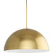 Progress Lighting Perimeter Collection 100W One-Light Pendant Brushed Gold (P500380-191)