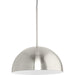 Progress Lighting Perimeter Collection 100W One-Light Pendant Brushed Nickel (P500379-009)