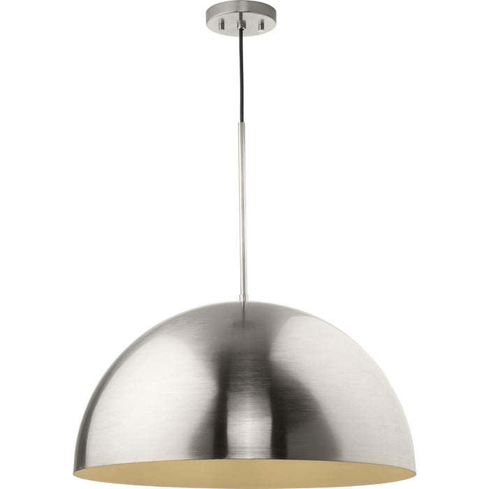 Progress Lighting Perimeter Collection 100W One-Light Pendant Brushed Nickel (P500380-009)