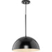 Progress Lighting Perimeter Collection 100W One-Light Pendant Matte Black (P500379-31M)