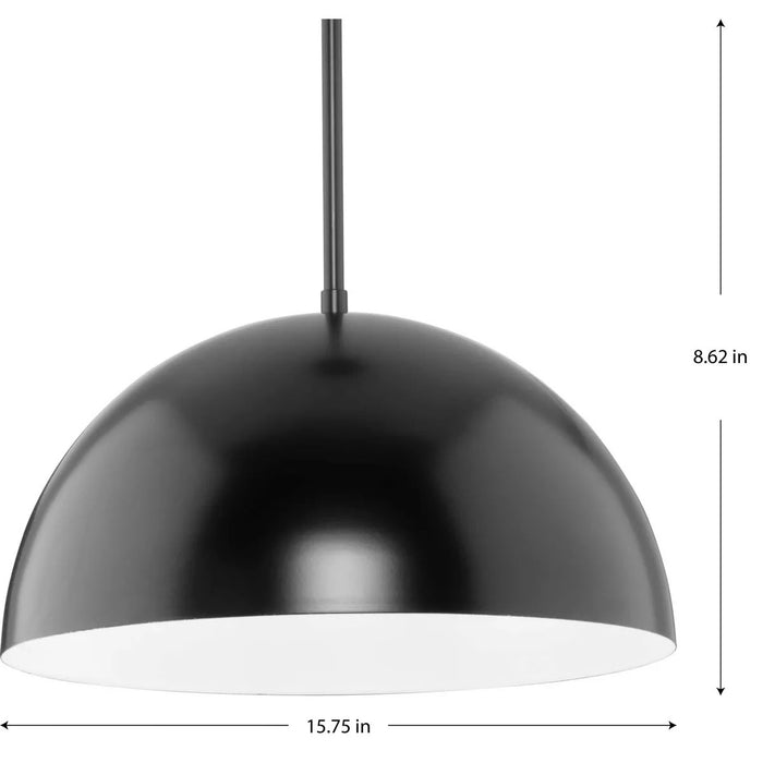 Progress Lighting Perimeter Collection 100W One-Light Pendant Matte Black (P500379-31M)