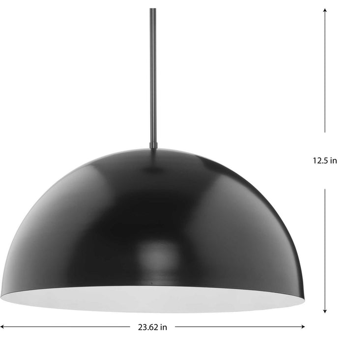 Progress Lighting Perimeter Collection 100W One-Light Pendant Matte Black (P500380-31M)