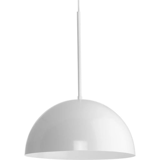 Progress Lighting Perimeter Collection 100W One-Light Pendant White (P500379-030)