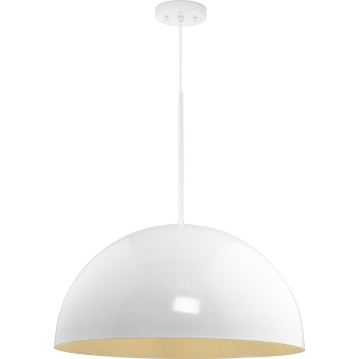 Progress Lighting Perimeter Collection 100W One-Light Pendant White (P500380-030)