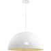 Progress Lighting Perimeter Collection 100W One-Light Pendant White (P500380-030)