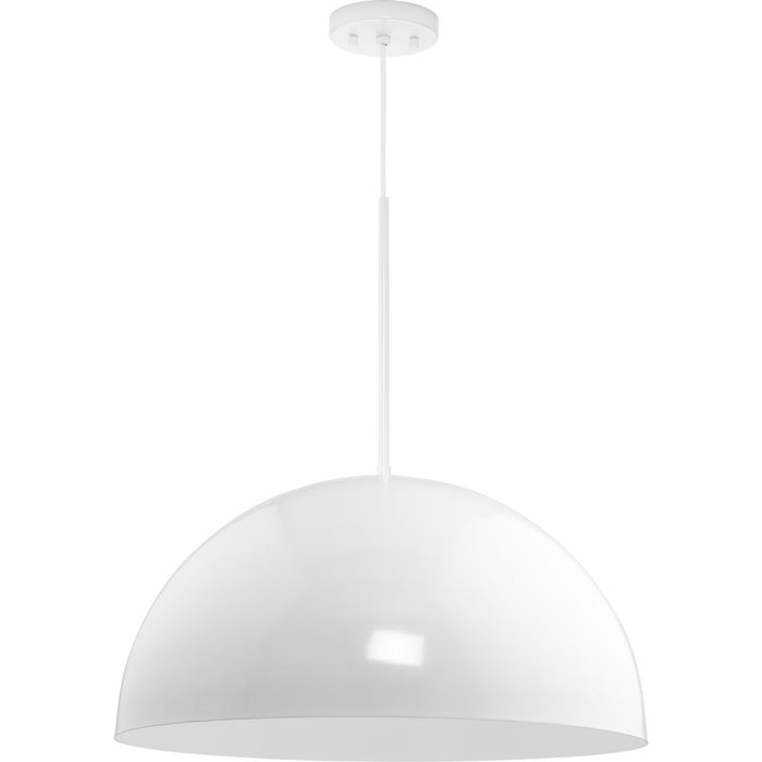 Progress Lighting Perimeter Collection 100W One-Light Pendant White (P500380-030)