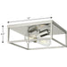 Progress Lighting Perimeter Collection 2 Light 60W Medium Base Flush Mount Close To Ceiling Fixture (P350200-009)