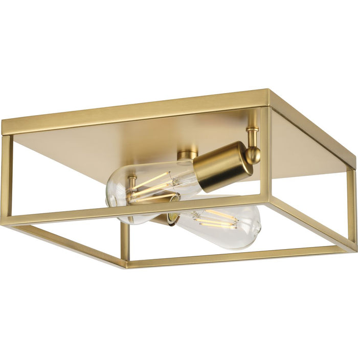 Progress Lighting Perimeter Collection 2 Light 60W Medium Base Flush Mount Close To Ceiling Fixture (P350200-012)
