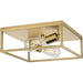 Progress Lighting Perimeter Collection 2 Light 60W Medium Base Flush Mount Close To Ceiling Fixture (P350200-012)