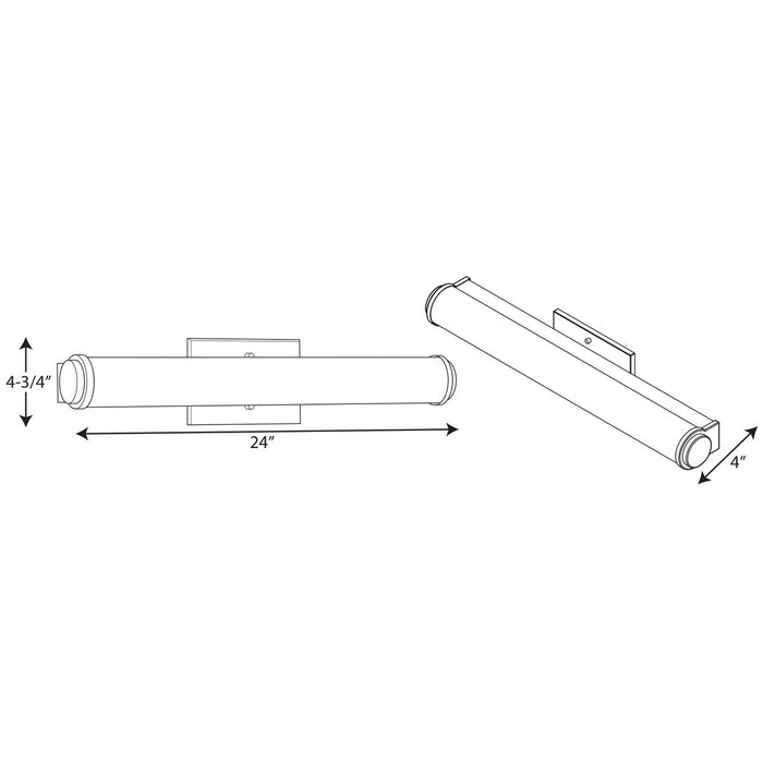 Progress Lighting Phase 1.1 LED Collection 24 Inch LED Linear Bath And Vanity 3000K (P300223-009-30)
