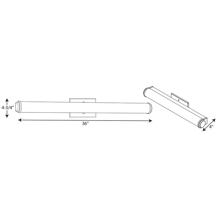 Progress Lighting Phase 1.1 LED Collection 36 Inch LED Linear Bath And Vanity 3000K (P300224-009-30)